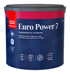 Краска стойкая к мытью EURO POWER-7 (мат)